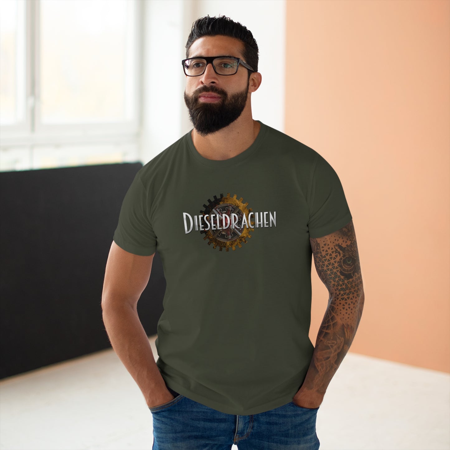 Dieseldrachen Single Jersey T-Shirt (Männer)