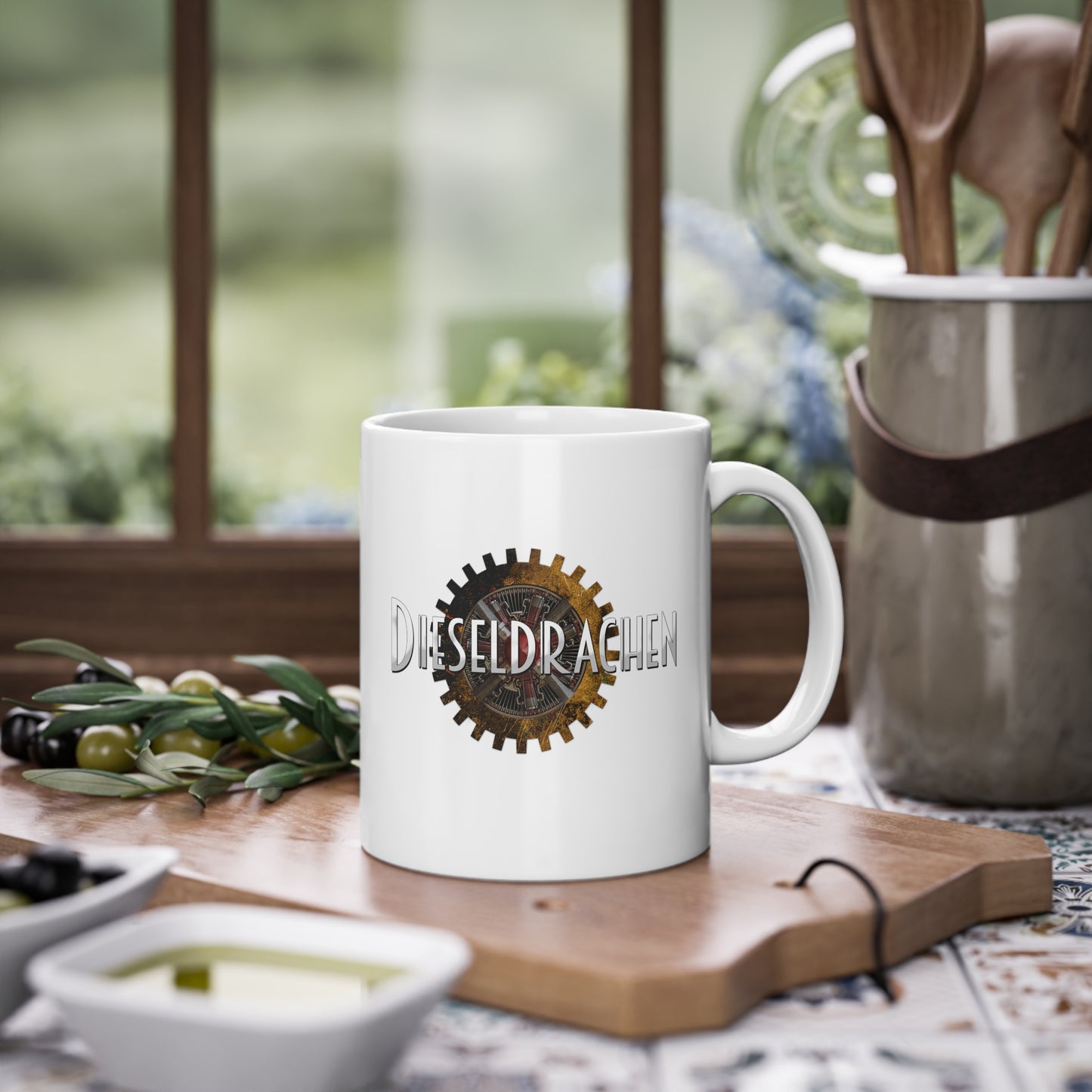 Tasse "Dieseldrachen" (weiß)