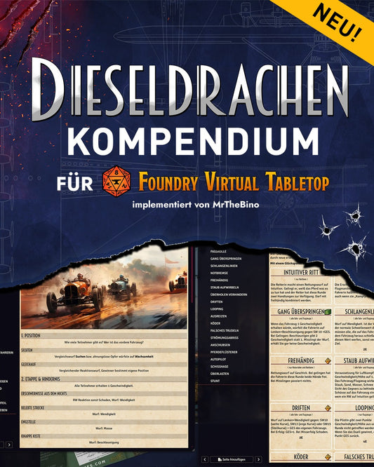 Dieseldrachen Kompendium für FoundryVTT [KEY]