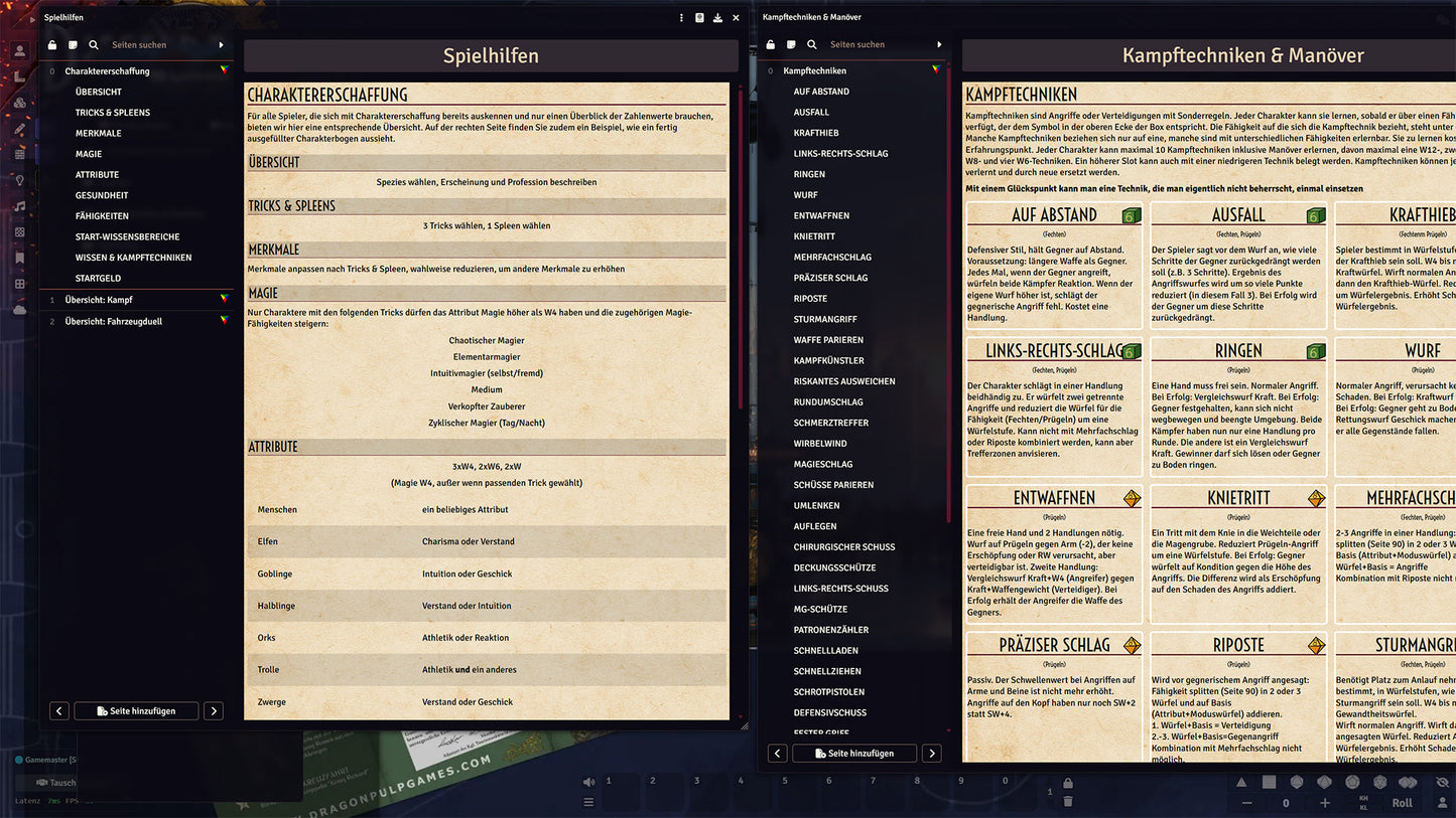 Dieseldrachen Kompendium für FoundryVTT [KEY]