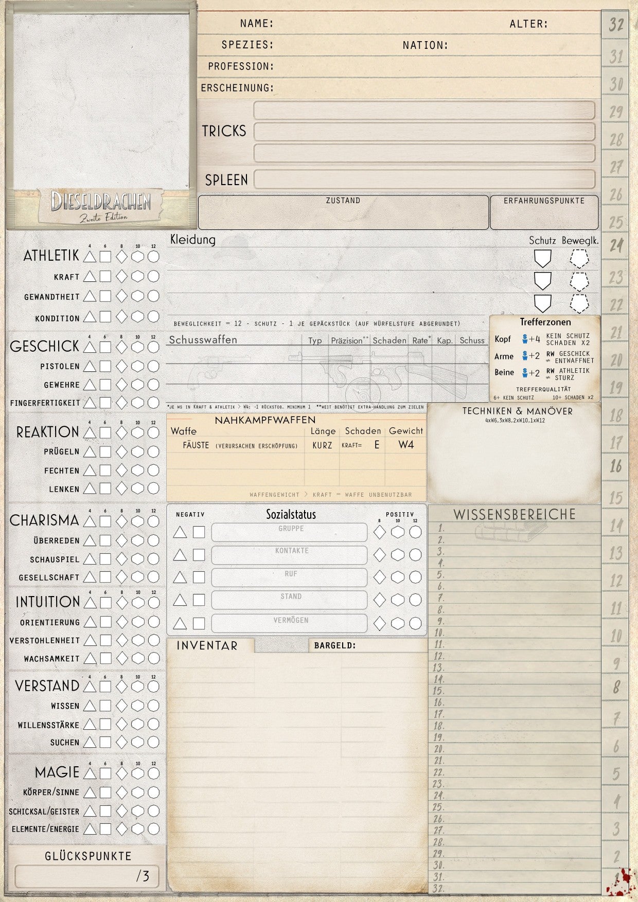 Charakterblatt